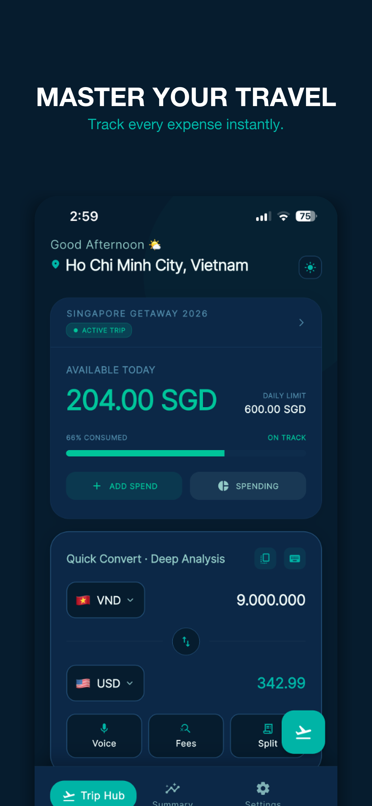 TripBudget App Screenshot
